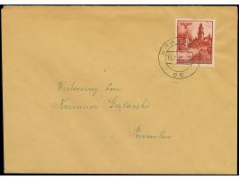 1940, 10 Pfg. mit Ovalstempel “PRZEWROTNEI” rs. auf Brf. von Krakau (Mi. 300,-)