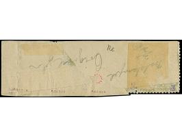 1885, 5 pa. lilac on dull lilac perf 13¼, strip of four tied on piece by PHILIPPOPLE cds. fine and fresh, signed Thier and Ko