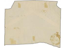 1876, 20 pa. green and 1 pia. yellow on large piece tied by all arabic EDIRNE in black to Constantinople, at arrival 1 pia. y