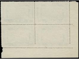 1946, ‘Polish Victories in Italy’, 55 g. blue, block of four, issue on thin paper, without gum as issued, variety ‘missing pe