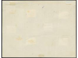 1921, “Rodi” overprinted seven values up to 50 c. dull violet on sheet, all tied by violet coat of arms in circle ‘CASTELLORI