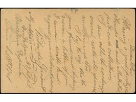 1902, 5 c. card up-rated with Cadet 2 c. mailed from Barcelona via London to St. Helena, a scarce destination.
