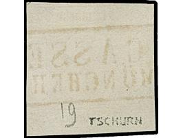 "CASSEL MÖNCHEHOF" roter Postablage-Ra2, sauber auf 1862/64, 3 Sgr.. Kurzbefund Sem BPP