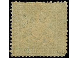 1861,18 Kr. blau, farbfrisch und gut gezähnt, ungebraucht mit nicht originalem Gummi; sonst bis auf minimale Patina einwandfr