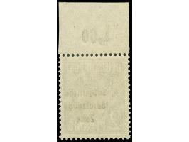 Maschinenaufdruck 2 Pfg. schwarz (schwarz quarzend) postfrisches Oberrandstück. Einwandfrei. Unsigniert, Fotobefund Paul BPP 
