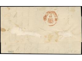 1860, 1 gr lilac-rose horizontal pair, full margins on all sides, minimally touched at top left, tied to envelope from Naples