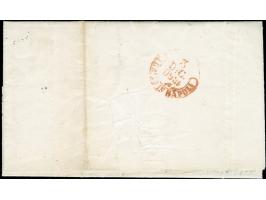1860, 2 gr light rose, full margins tied to envelope from “AQUILA”, by rare Slavazzo stamp “ANNULLATO” (Type 32/R3), to Naple