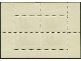 1944, Langemarck +50 Fr., im gezähntem Kleinbogen, ungebraucht, die Marken postfrisch, tadellos, der Kleinbogen weist eine ho