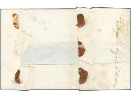"S.BONIFACIO 15/11", EKr., auf 1861,10 Soldi, auf recommandierter Briefhülle, rückseitig frankiert mit gleicher Marke, entwer