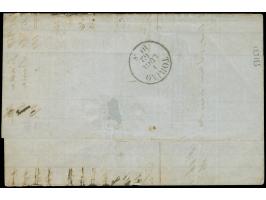 1862, 10 c. olive-brown and 20 c. blue, each slightly touched on one side tied to parcel letter “Con campioni senza valor” (c