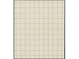 AM POST 15 Pfg. karminrot, gez. 11½:11, Papier z, kompletter Bogen mit roter vierstelliger Bogenzählnummer 7921, die letzte Z