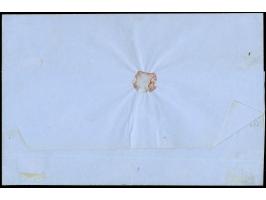 1863, Escuditos 5 c. rose-lilac, with accent, a fine example with good to large margins all round, used on 1863 cover to Sant