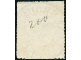 1865/71, Coat of Arms 4 c. greenish-yellow, colourless rouletted, fresh colour, central strike of Luxembourg 30 MARS cds., fi