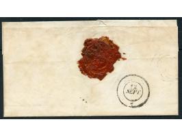 1860, 10 c. blue, full to large margins, tied by target with adjacent "WEISWAMPACH 11 SEPT 61" to small lettersheet to Diekir