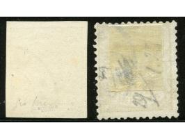 1875, Coat of Arms 5 c. greenish-yellow with good perfs and 5 c. olive-yellow imperf, both fresh colours and clear part cance