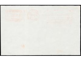 1937/39, Neopost meter mark proof strikes, 7 different of Kaunas, Klaipeda and Siauliai on cover size paper sheets, two with 