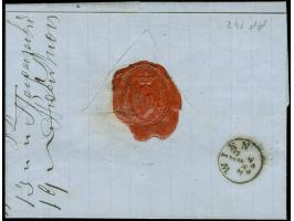 1869, Folded entire from Ruse to Wien bearing single franking 1864 Lombardy-Venetia issue 15 sld brown perf. 9½, tied by sing