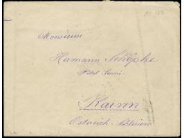 1900, Kastoria "KESRIE AVR/26" cds.,cover sent to Karwin with arrival mark, 1 pia. violet-blue, rated RRR by isfila, fine.
