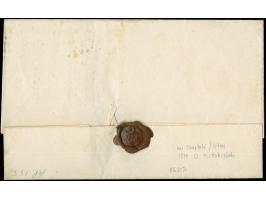 1871, Piskokefalo: "PESKOKEFAL" oily bluish-black hexagonal all arabic postmark, on free of charge entire folded letter writt