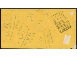 1890, "KANDIYA" (Coles-Walker no.6, 7 RR) all arabic cancellation on cover franked with 1 pia. blue, "CANDIE TURQUIE 16 OCTOB