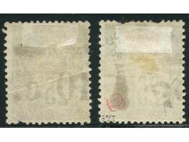 1891, two stamps 25 c. black, surcharged "COngo Francais / 10 c.", and vertical surcharge "Congo Francais / 15 c.", both unus