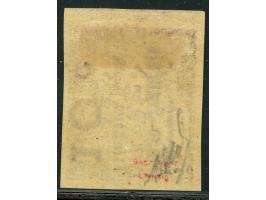 1892, 1 Fr. maroon postage due vertical surcharge "Congo francais / Timbres poste" and “10 c”, imperf, well margines, unused,