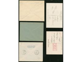 1946/54, Air France : 10 air mail covers including first flights to Nouvelle Caledonie registered, anniversary flights to Bue