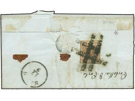 "Verolanova 16 SET.", L2 sauber auf Handpapier 15 Centesimi, vollrandig, auf eingeschriebener Briefhülle, rückseitig frankier