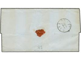 "CUGGIONO NOV…", L2 mit Tageszahl hinter dem Monat, auf 1858, 5 Soldi, Type I, auf Briefhülle nach Gallarate. Signiert Avanzo