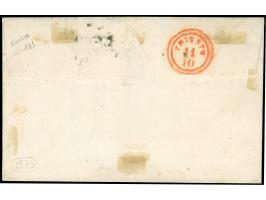"PIEVE DI SOLIGO 9-10-51", Ovalstempel auf Handpapier 15 Centesimi, waagerechtes Paar, voll- bis breitrandig, auf Briefhülle 