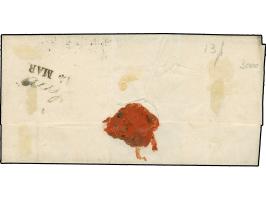 "CAMPODOLCINO 13.MAR." (1859), L2, auf 1858, 5 Soldi, Type II, auf kleiner Briefhülle nach Lecco. Ein schöner und ursprünglic