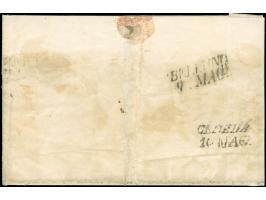 "VENAS 8/5", EKr. auf Österreich, Handpapier 6 Kreuzer, Type Ia, allseits breitrandig, auf Briefhülle nach Ceneda. Die Marke 