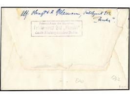 1917, Mil. Miss. Jerusalem 31.10.1917 und zweisprachiges Dienstsiegel Deutsches Feldlazarett No. 212 Pascha (deutsch / türkis