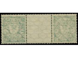 1924/38, Staatswappen 10 Pfg. grün im waagerechten Zwischenstegpaar, sauber ungebraucht (Mi. 450,-)