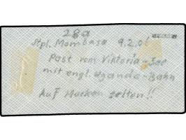1905, 45 H. mit britischem Stempel von Mombasa auf Briefstück. Signiert Siebentritt BPP