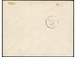 1897/99, 3 Pfg. - 50 Pfg. mit sauberen Stempeln "KLEIN-POPO 20 9 00" auf philatelistischem R-Brief nach Leipzig, mit Ausgabes