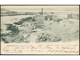 "DSP LINIE DEUTSCH-SÜDWESTAFRIKA CAPSTADT 26 8/0 2", auf 1900, 10 Pfg. auf Ansichtskarte nach St. Louis, USA, mit Ankunftsste
