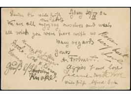1897, New South Wales Karte 1 d., mit EKr. “SYDNEY 5-30-AM 02” per Postdampfschiff an ein Mitglied der S.M.S. Comoran, mit An