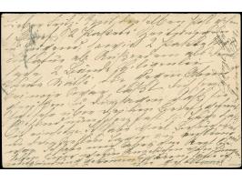 1901, Antwortteil der Doppelkarte 5 Pfg., von “KREUZNACH 21.2.06” nach Apia mit Ankunftsstempel, oben links mit Eckbug, sonst