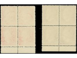 ANERIKANISCHEFÄLSCHUNGEN FÜR DEUTSCHLAND: 1944, Hitler 6 Pfg. und 12 Pfg., Unterrand-Viererblock, gez. 12 ½, postfrisch, tade