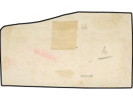 1890/1901, Krone/Adler 20 Pfg. violettultramarin, zusammen mit China Lokalausgabe Chefoo auf Briefstück, je sauber entwertet,