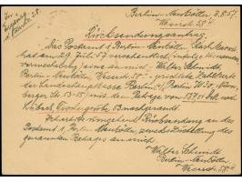 1953, Luftpost-Sonderkarte 15 Pfg. mit handschriftlichem Vermerk “Rücksendungs-Antrag” von “BERLIN-NEUKÖLLN 1 3.8.57” mit der