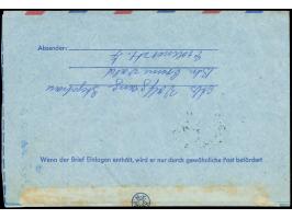 1949, Bauten 60 Pfg., zwei Einzelmarken je mit Stempel “BERLIN-GRÜNEWALD 1 26.12.57” als portogerechte Mehrfachfrankatur auf 