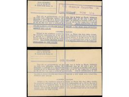 1961/64, two stationery registered letter 1/- sh. 1 p. blue and 1/- sh. 5 p. olive-green, both unused, H&amp;G no.24 with vio