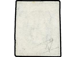 "PD", boxed handstamp, together with Luxemburg c.d.s. on 1852, 10 c. gray black. Tiny corner bend. Opinion Böttger BPP (2018)