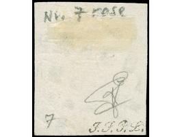 Frisange/Bettembourg, circle of squares, clear central strike on 1859, 12½ c. rose, good to large margins. Signed Goebel and 