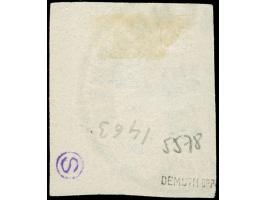 "GREVENMACHER 22 8 72", c.d.s. in blue, clear strike on 1859, 30 c. lilac, clear to large margins, tiny faults. Ex Seligson&n