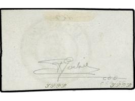 12½ c. rose, horizontal pair, clear to large margins, used by small c.d.s. of Luxemburg. Signed Goebel and FSPL&nbsp;
