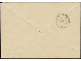 1949, Rotaufdruck 40 und 50 Pfg. je mit Stempel “BERLIN-ZEHLENDORF 4 25.7.49” als portogerechte Frankatur auf R-Luftpostbrief
