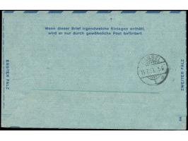 1949, Luftpostleichtbrief 60 Pfg. mit portogerechter Zufrankatur Männer der Geschichte 25 Pfg. mit Stempel “BERLIN ”15 14.7.5